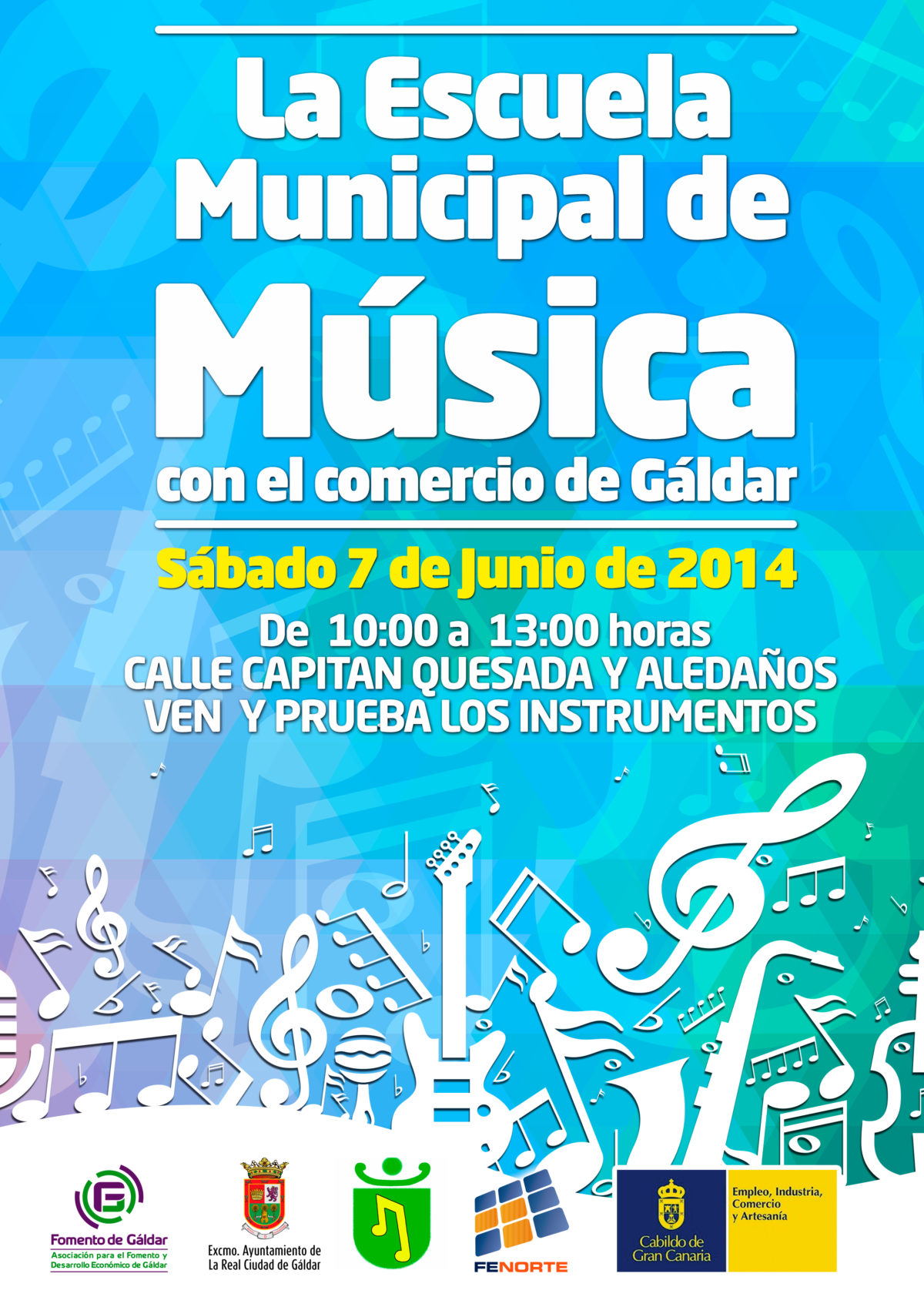 La Escuela Municipal de Música de Gáldar realiza este sábado una jornada de puertas abiertas en la calle