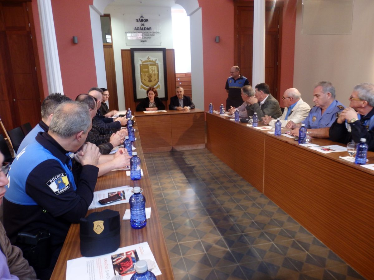 Gáldar acogió el encuentro de la Asociación de las Policías Locales de Gran Canaria