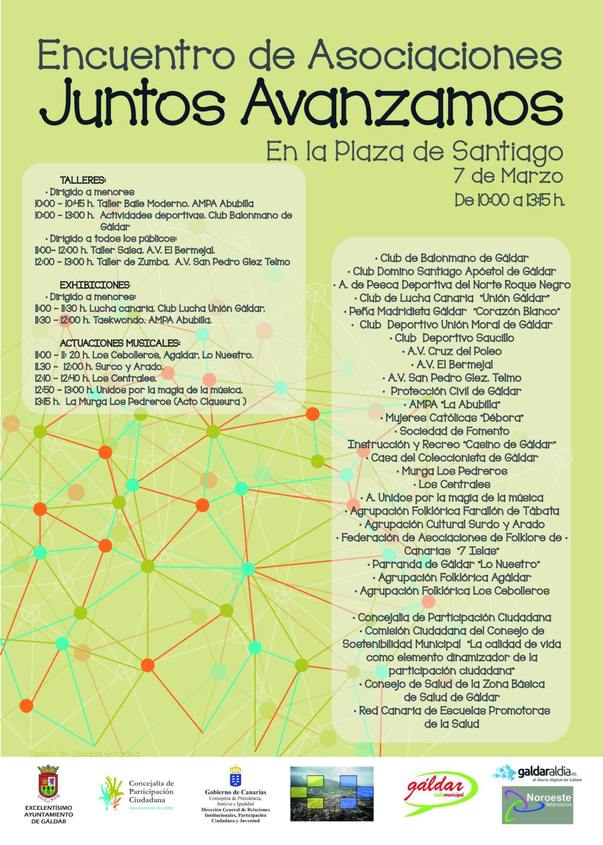 Un total de 28 entidades y colectivos participarán en el I Encuentro de Asociaciones “Juntos Avanzamos”