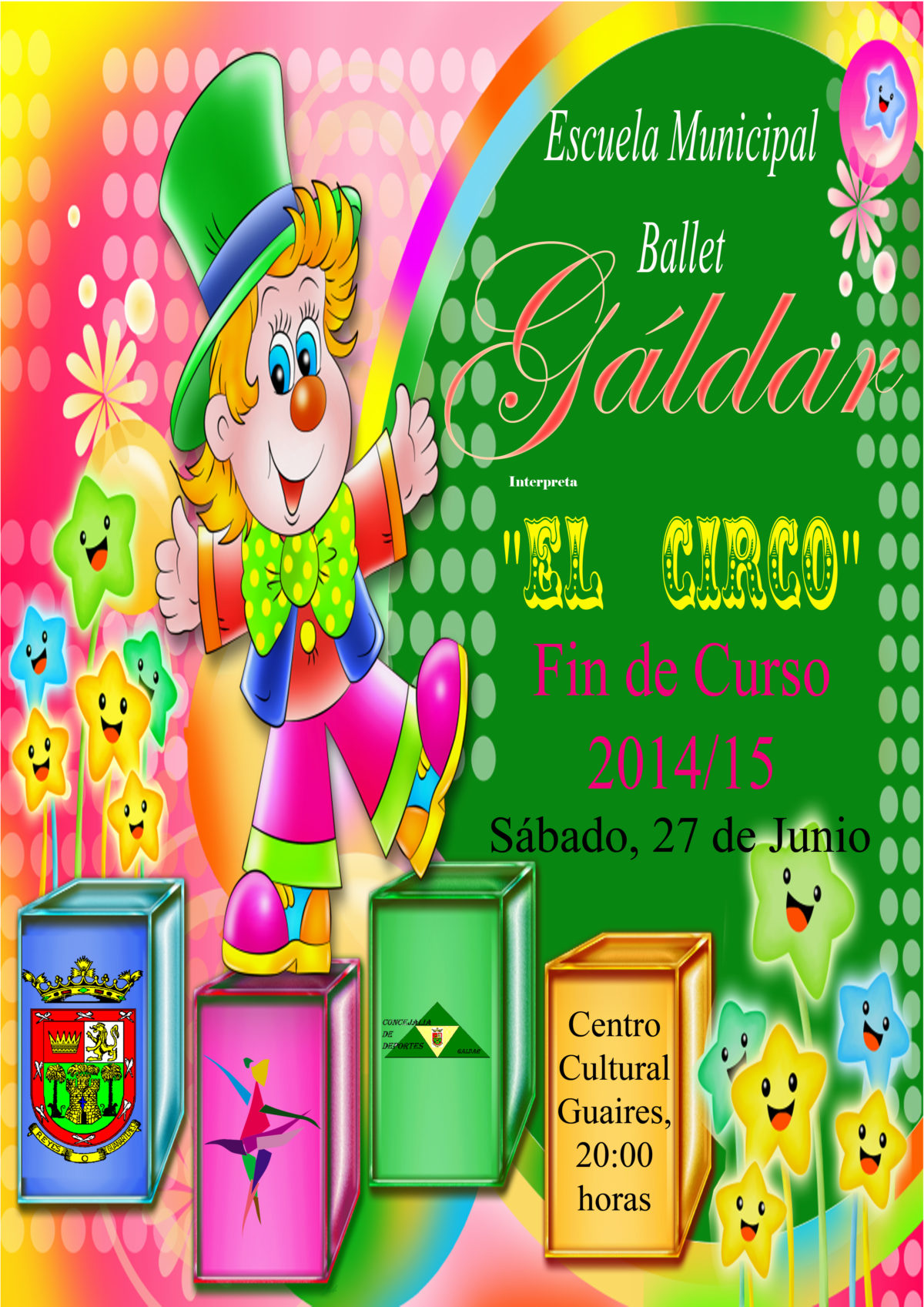 La Escuela Municipal de Ballet, que este año cumple su 18 aniversario, clausura el curso 2014/15.