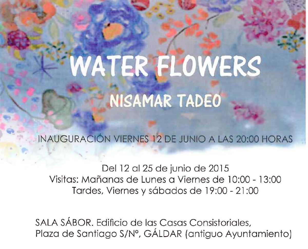Nisamar Tadeo Inaugura este Viernes su exposición “Water Flowers”