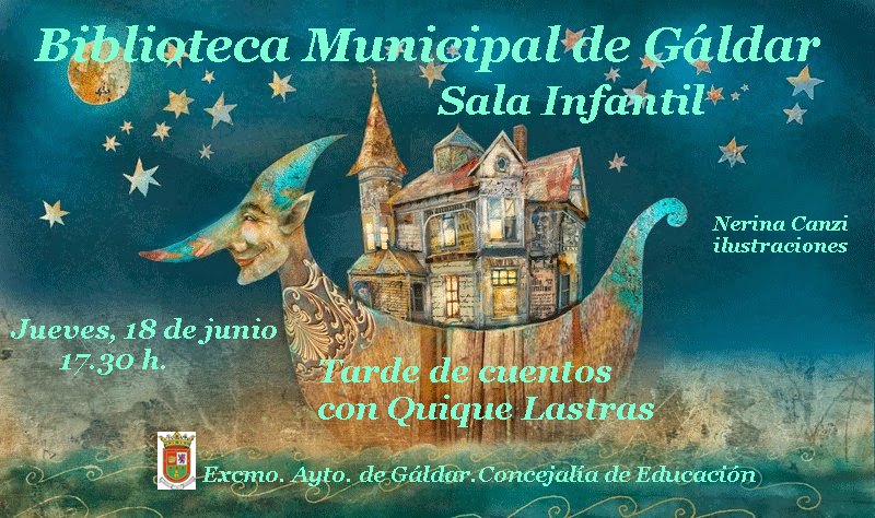 El actor, humorista y narrador Quique Lastras presenta en la Biblioteca de Gáldar su espectáculo “Tarde de cuentos”.