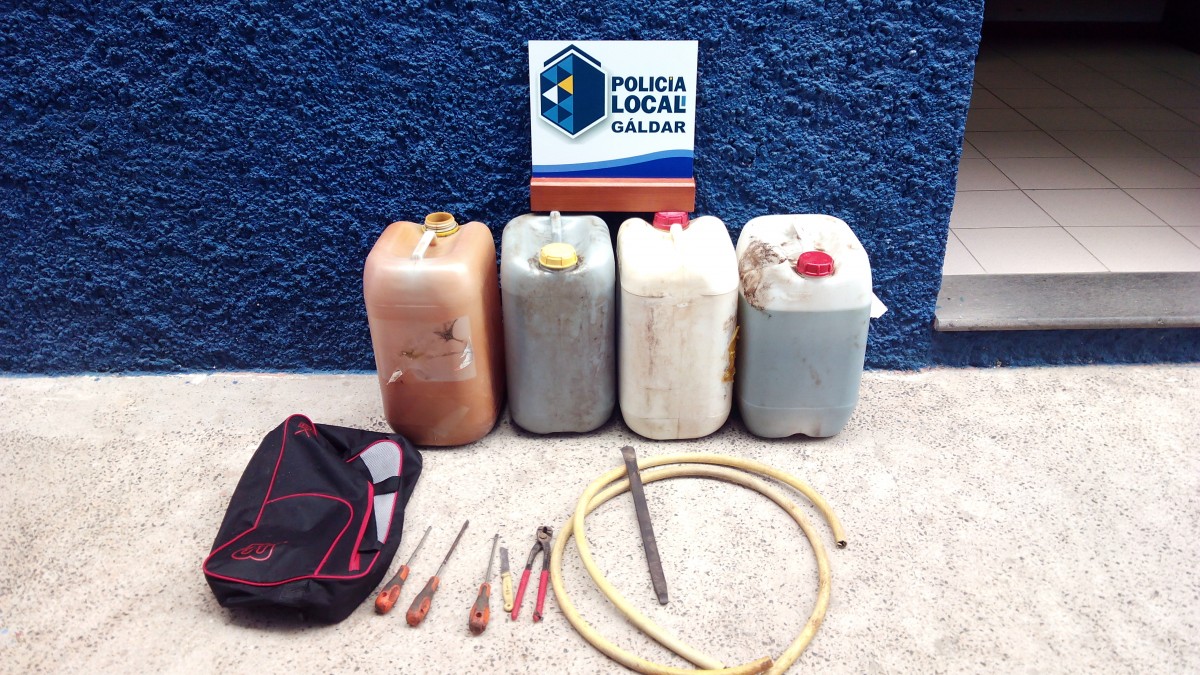 La Policía Local de Gáldar detiene al presunto autor de una sustracción de combustible a un camión