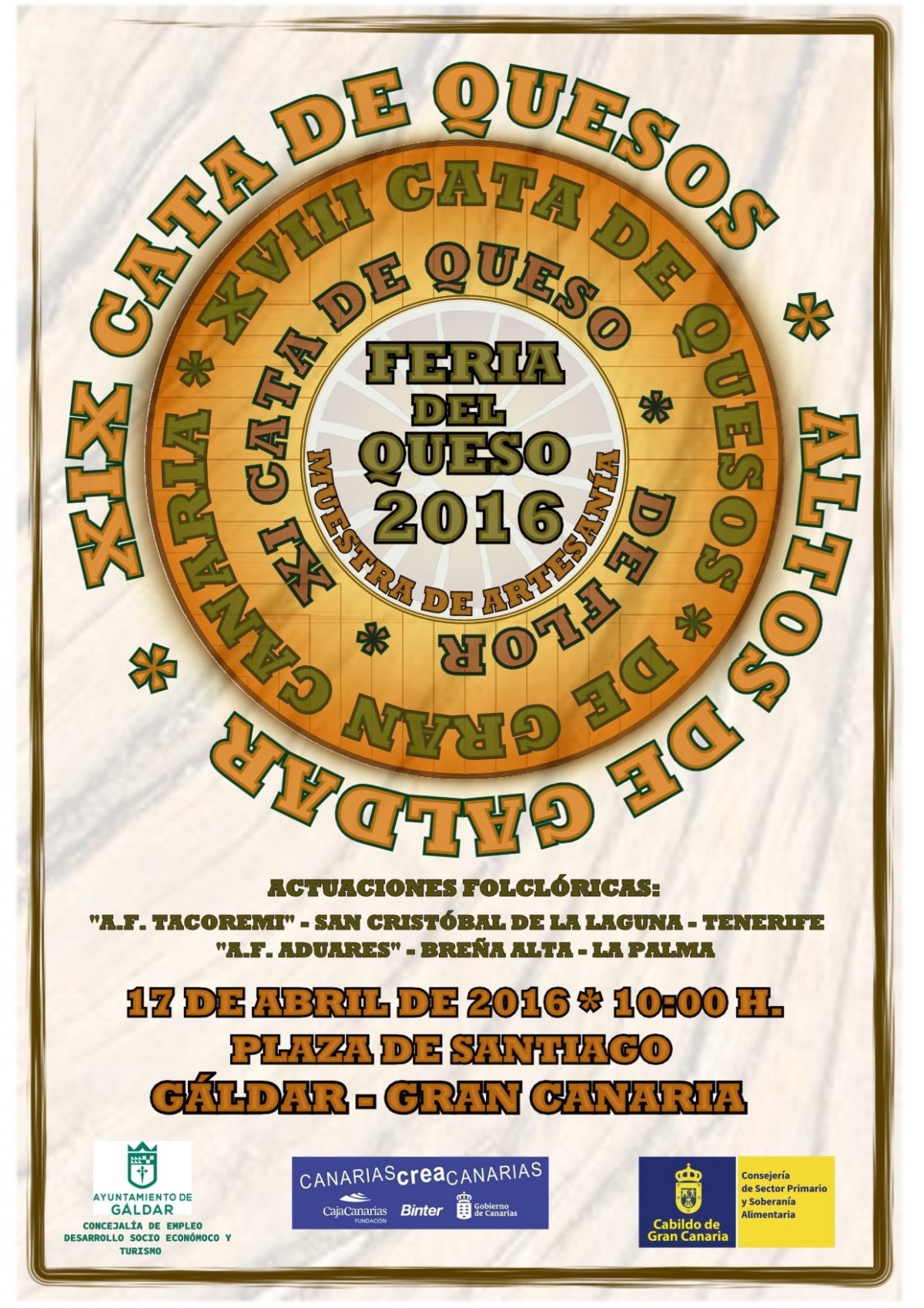 La Feria del Queso de Gáldar 2016 espera alrededor de cuarenta queserías de toda la isla
