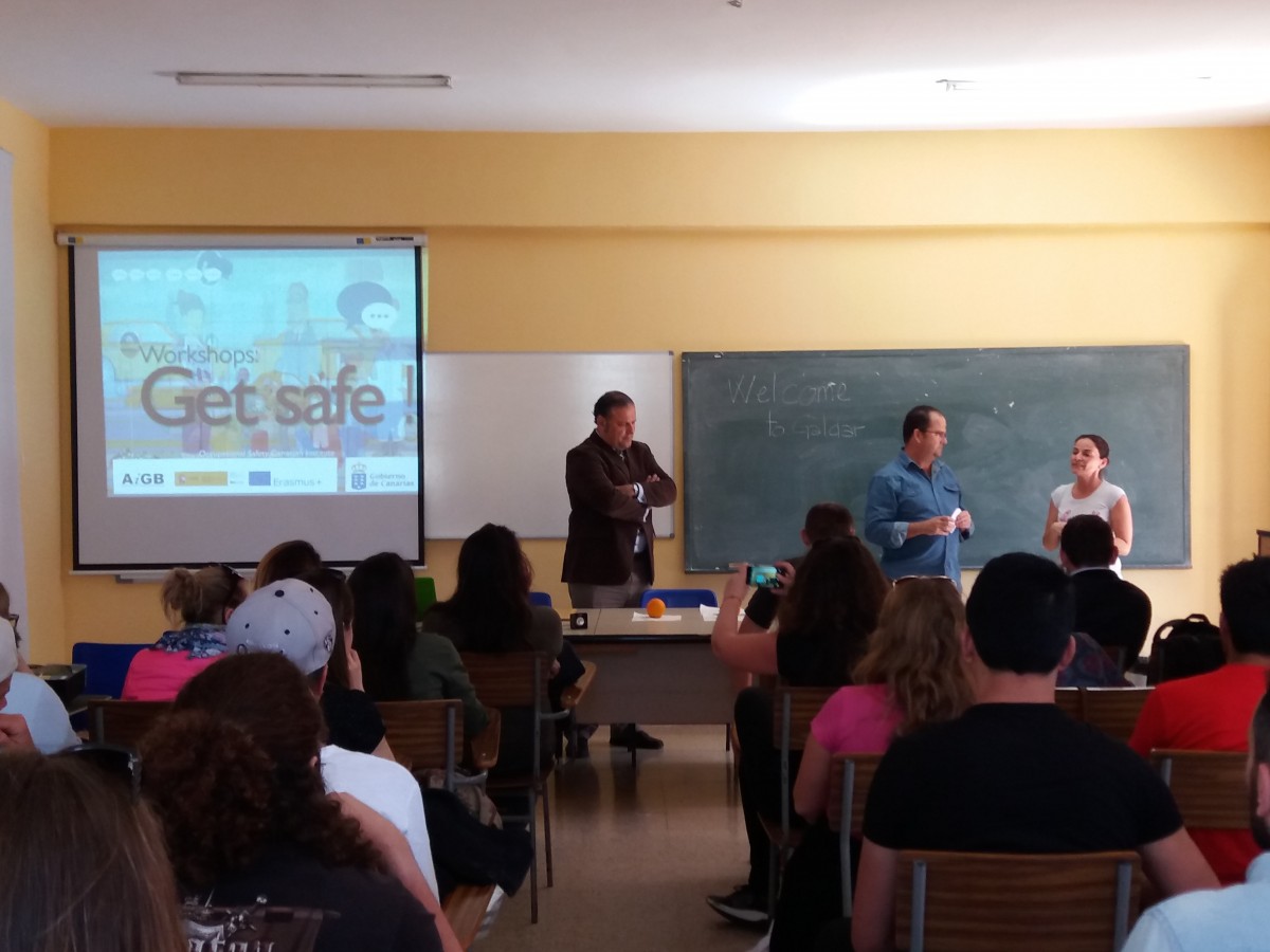 Un total de 55 jóvenes de todo el mundo participan en Gáldar en el proyecto internacional “Get Safe!”