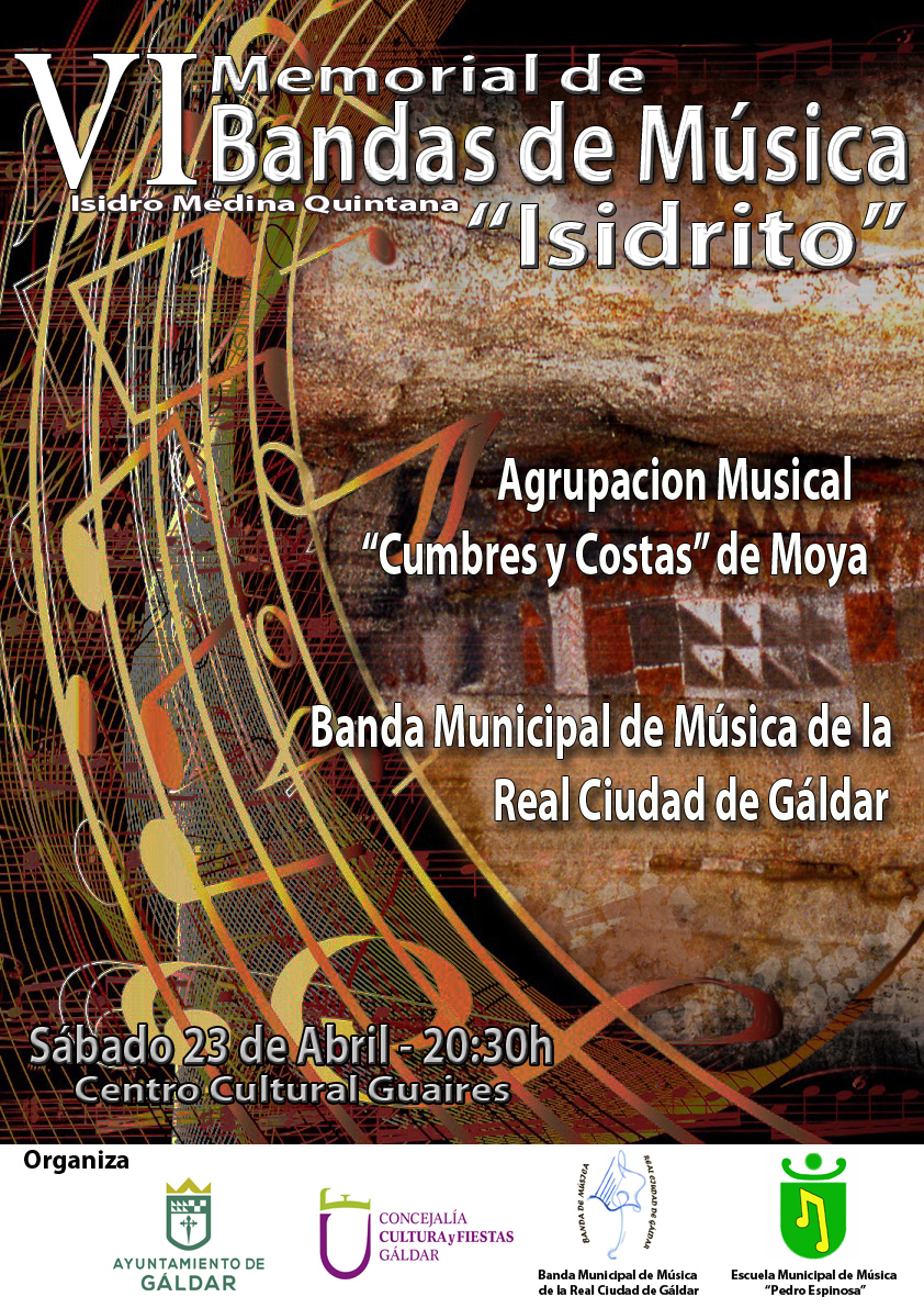 VI Memorial de Bandas de Música Isidro Medina Quintana «Isidrito» el sábado 23 en El Centro Cultural Guaires