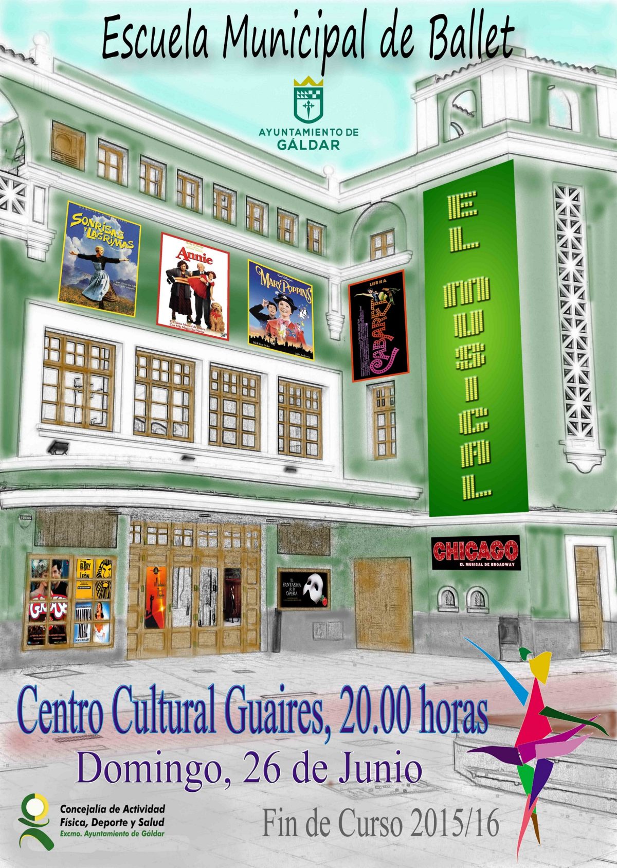 La Escuela Municipal de Ballet clausura este domingo el Curso 2015/2016