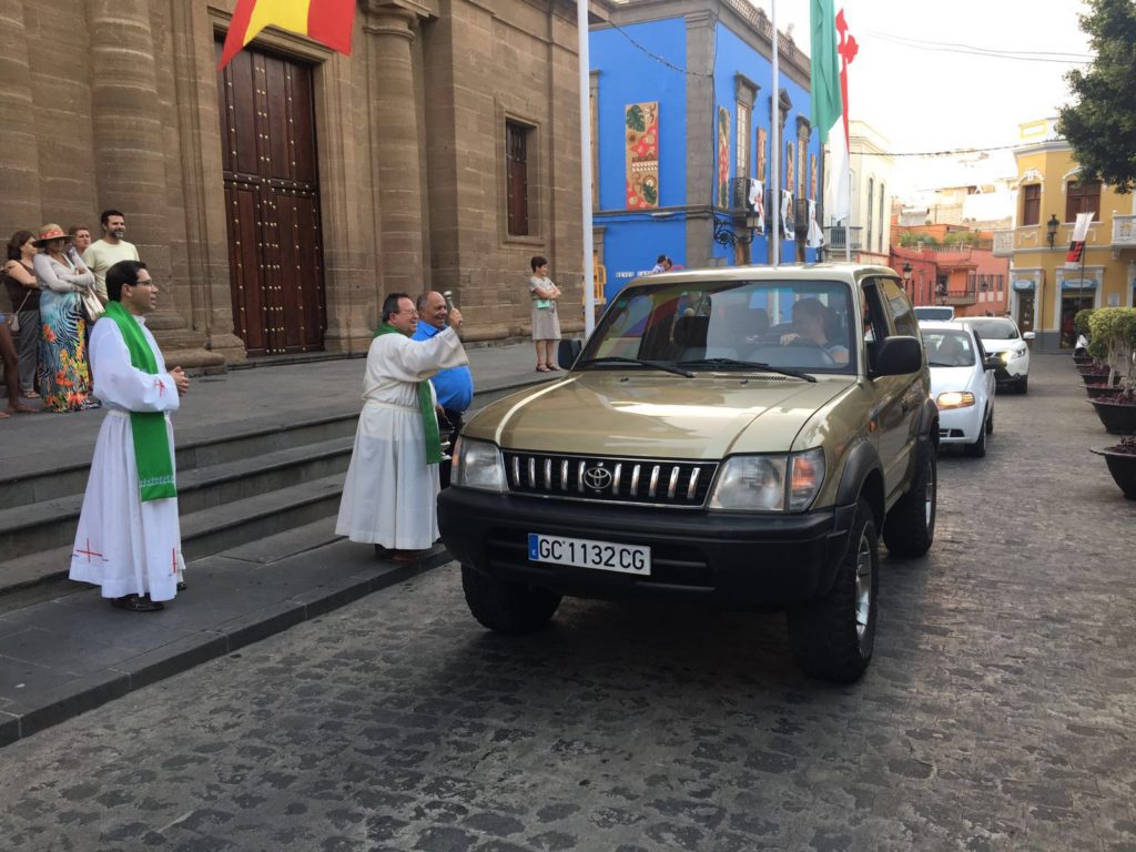 Bendición de Coches, San Cristobal- Fiestas de Santiago 2016
