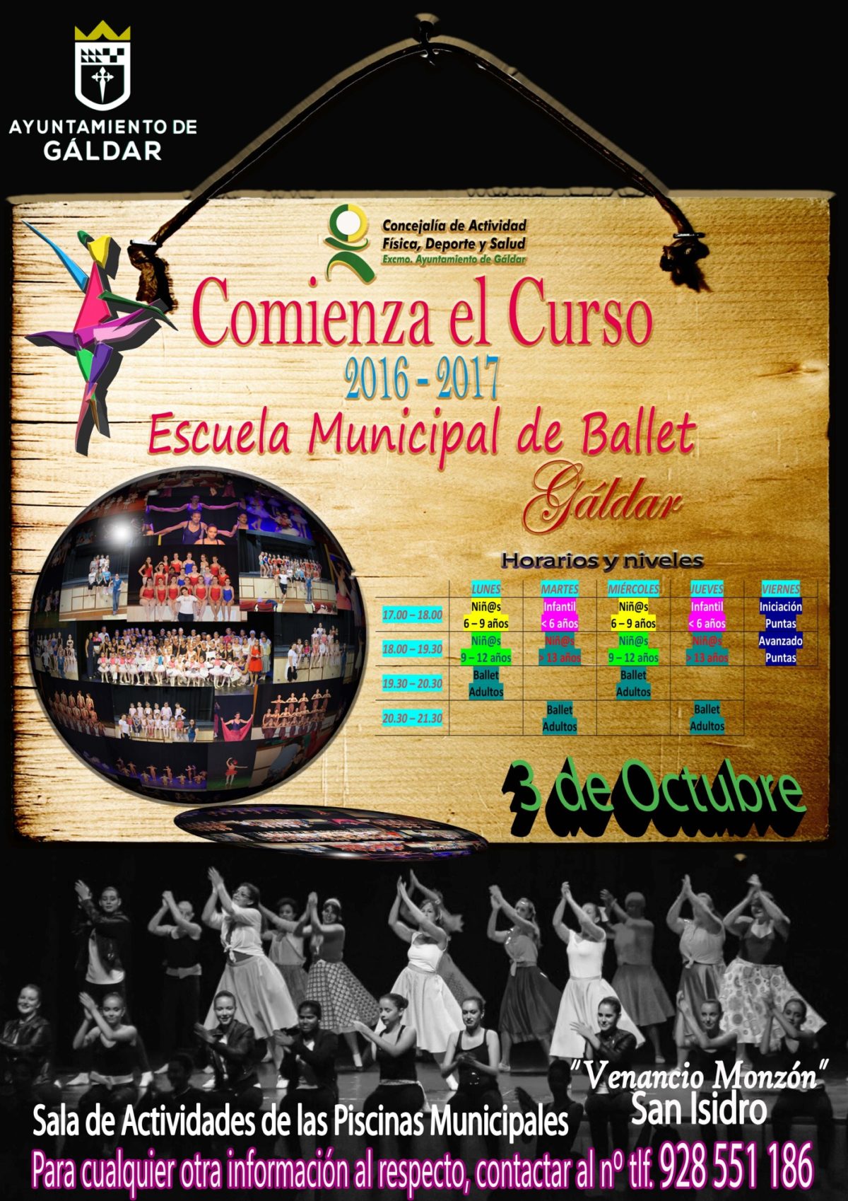 Comienza un nuevo Curso en la Escuela Municipal de Ballet de Gáldar que cumple 20 años de andadura
