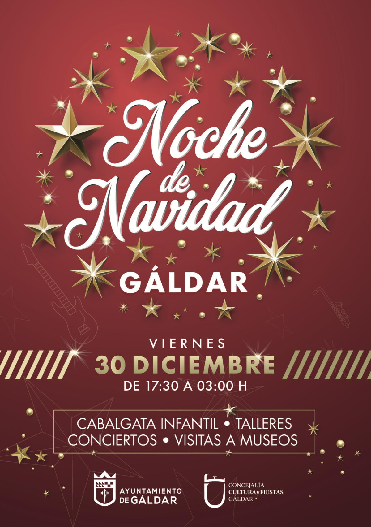 El Ayuntamiento invita a disfrutar este viernes de la ‘Noche de Navidad’ con talleres infantiles, cabalgata, conciertos y museos abiertos