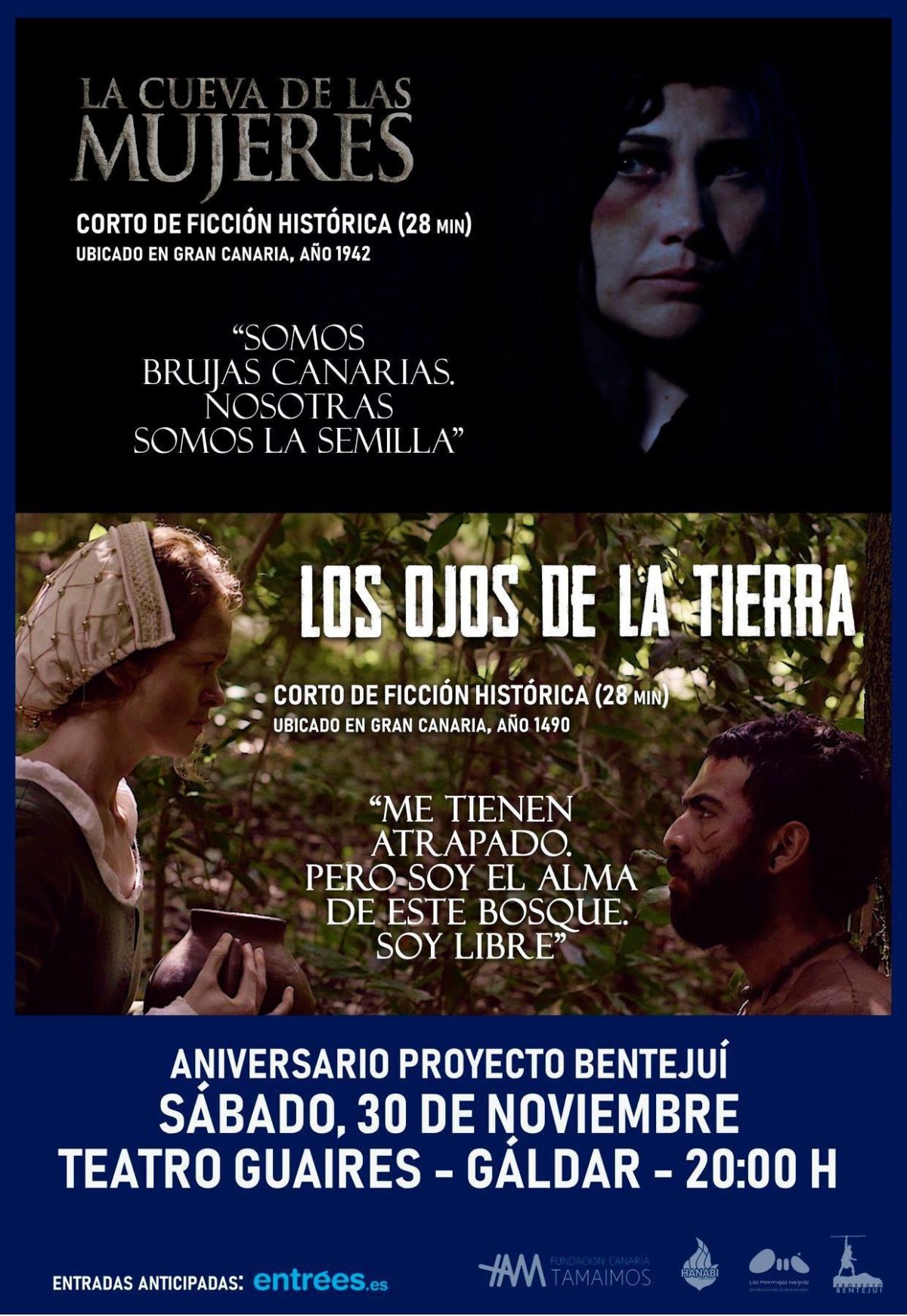 El Centro Cultural Guaires acogerá este sábado una sesión doble de Armando Ravelo: Los ojos de la tierra  y La Cueva de las Mujeres