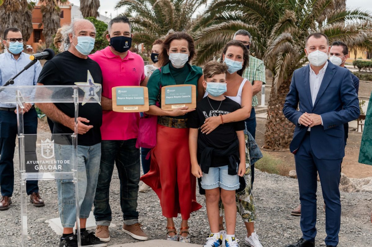 La pista de skate de El Agujero ya lleva el nombre de Rayco Reyes Cazorla