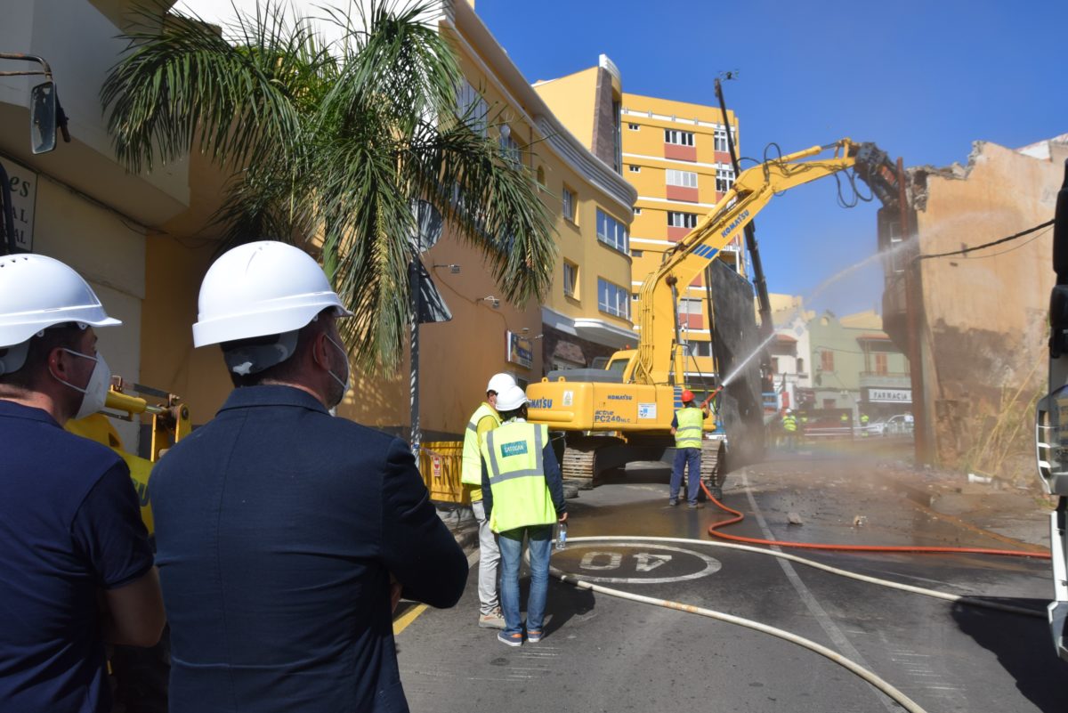 Avanza la construcción del futuro parquin en el casco de Gáldar