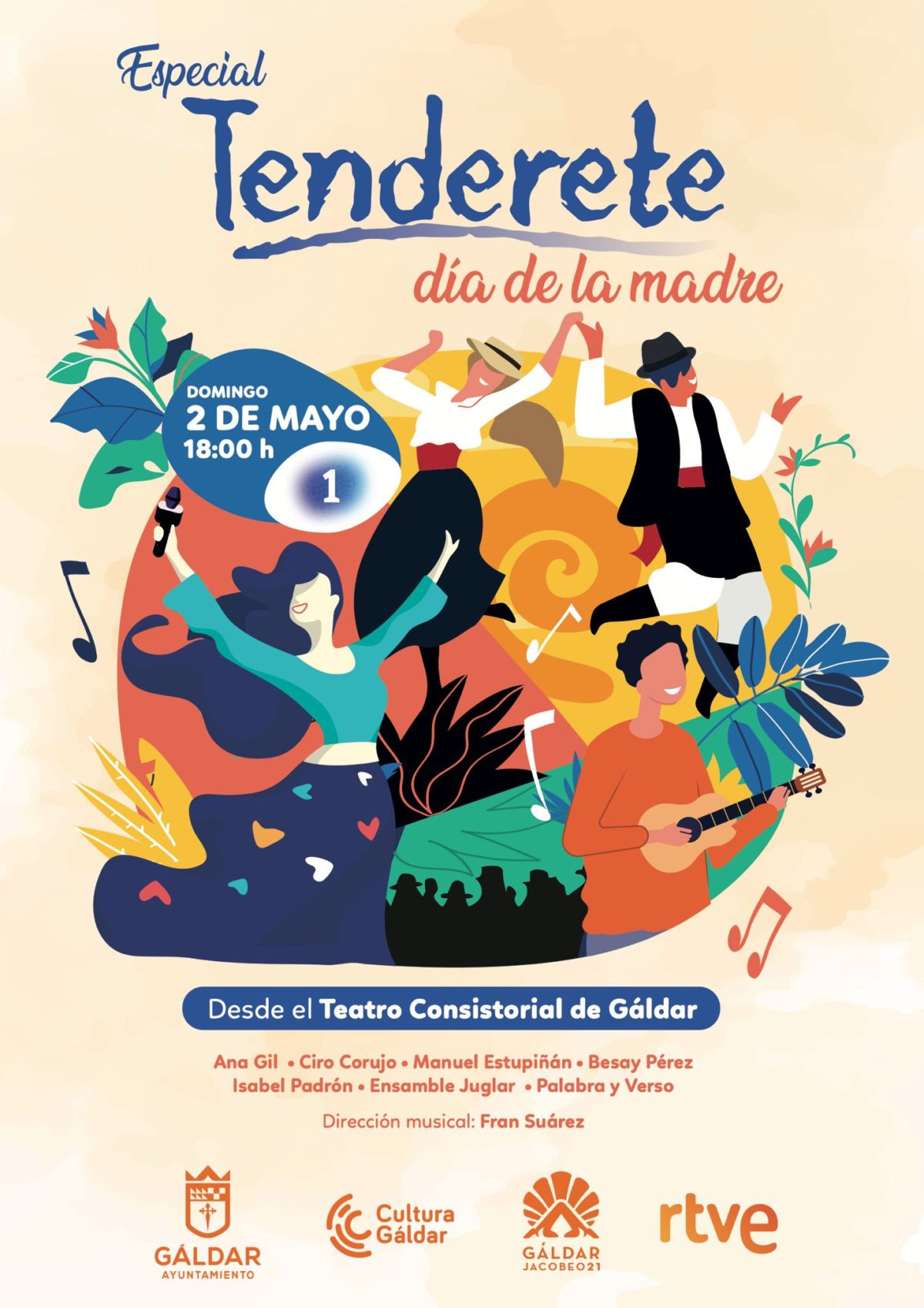 El Teatro Consistorial de Gáldar acoge el primer programa de Tenderete tras la pandemia