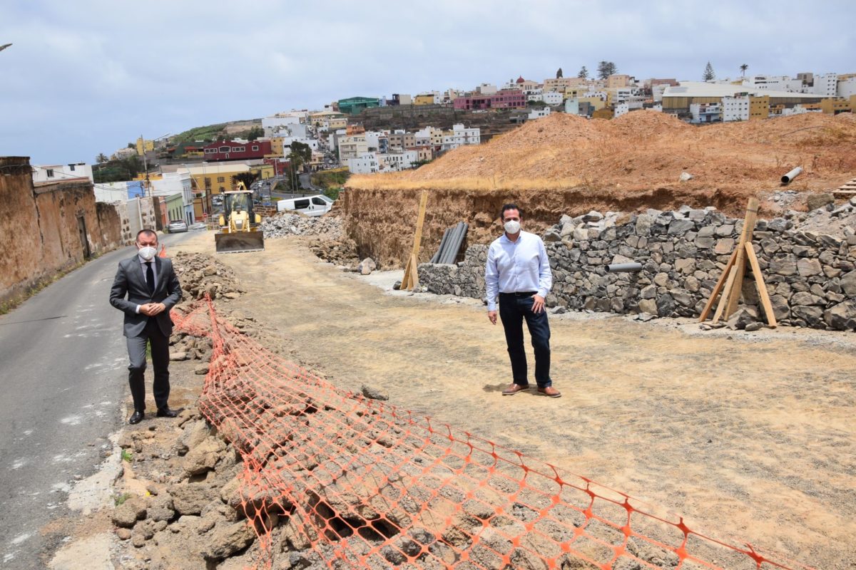 Avanzan las obras de mejora del acceso a Lomo San Antón