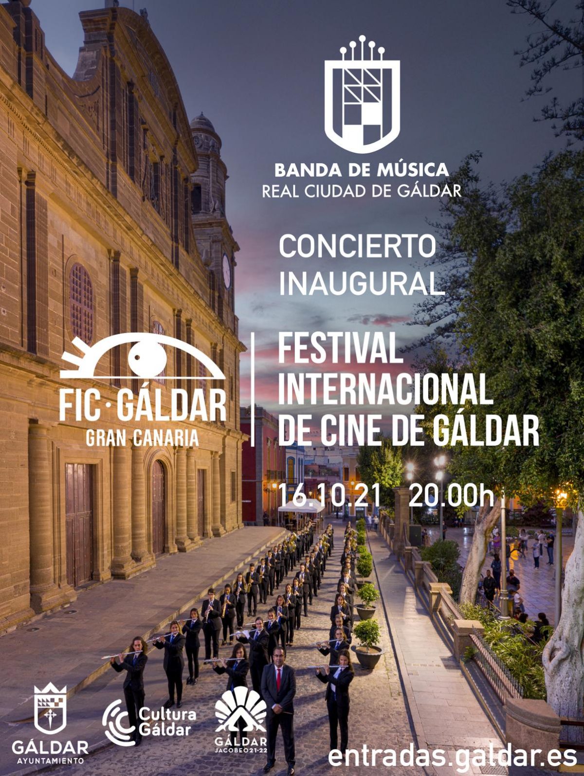 La Banda Municipal de Música de Gáldar abre con un concicerto «de cine» el FIC Gáldar